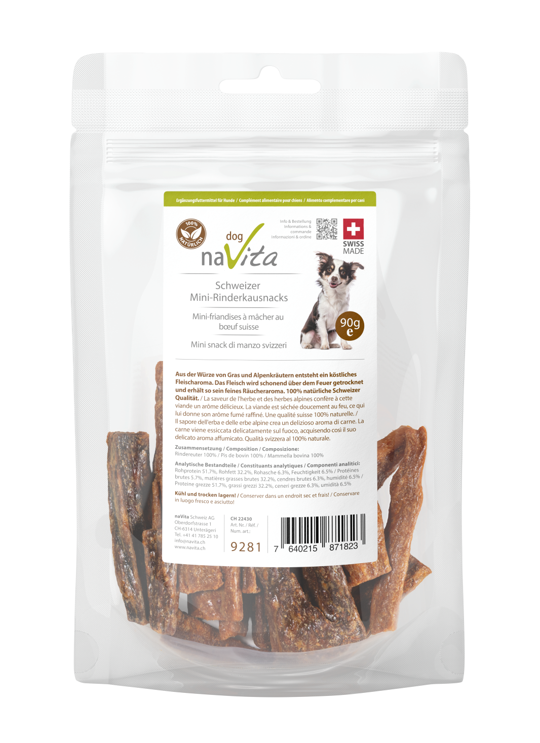 Mini snack di manzo svizzeri